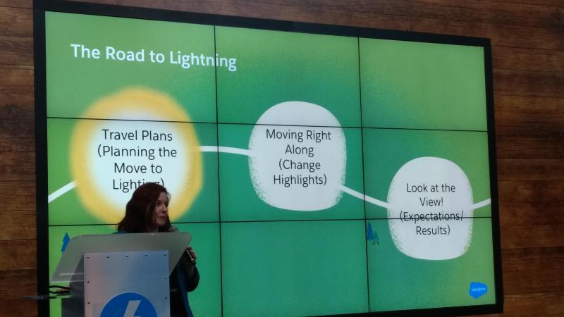 Lightningへの移行時の進め方を紹介しているLightning Theaterブース