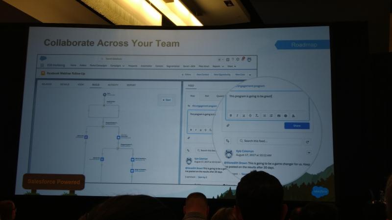 Engagement StudioについてのコメントをChatterで送信できるコラボレーションの進化