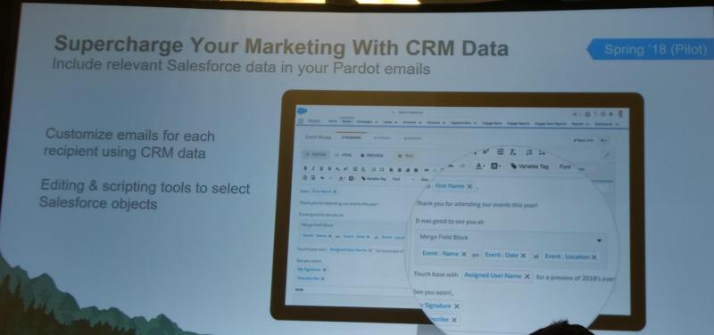 Salesforce項目の差込み