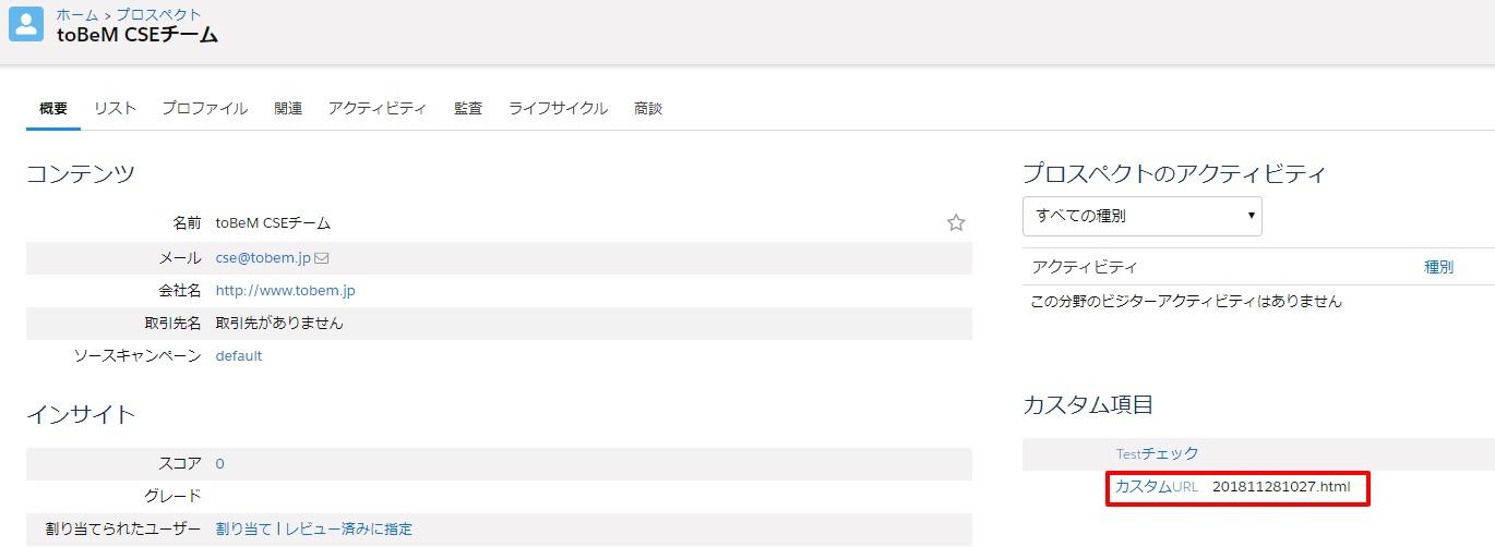 カスタム項目へ値をセット