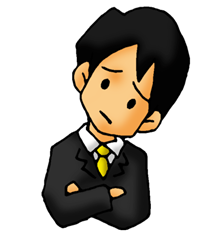 CVに悩む男性