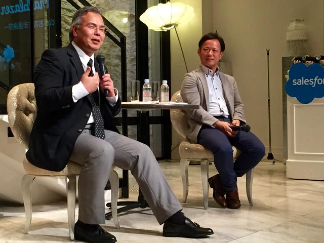 シンフォニーマーケティング代表取締役の庭山一郎氏が登壇